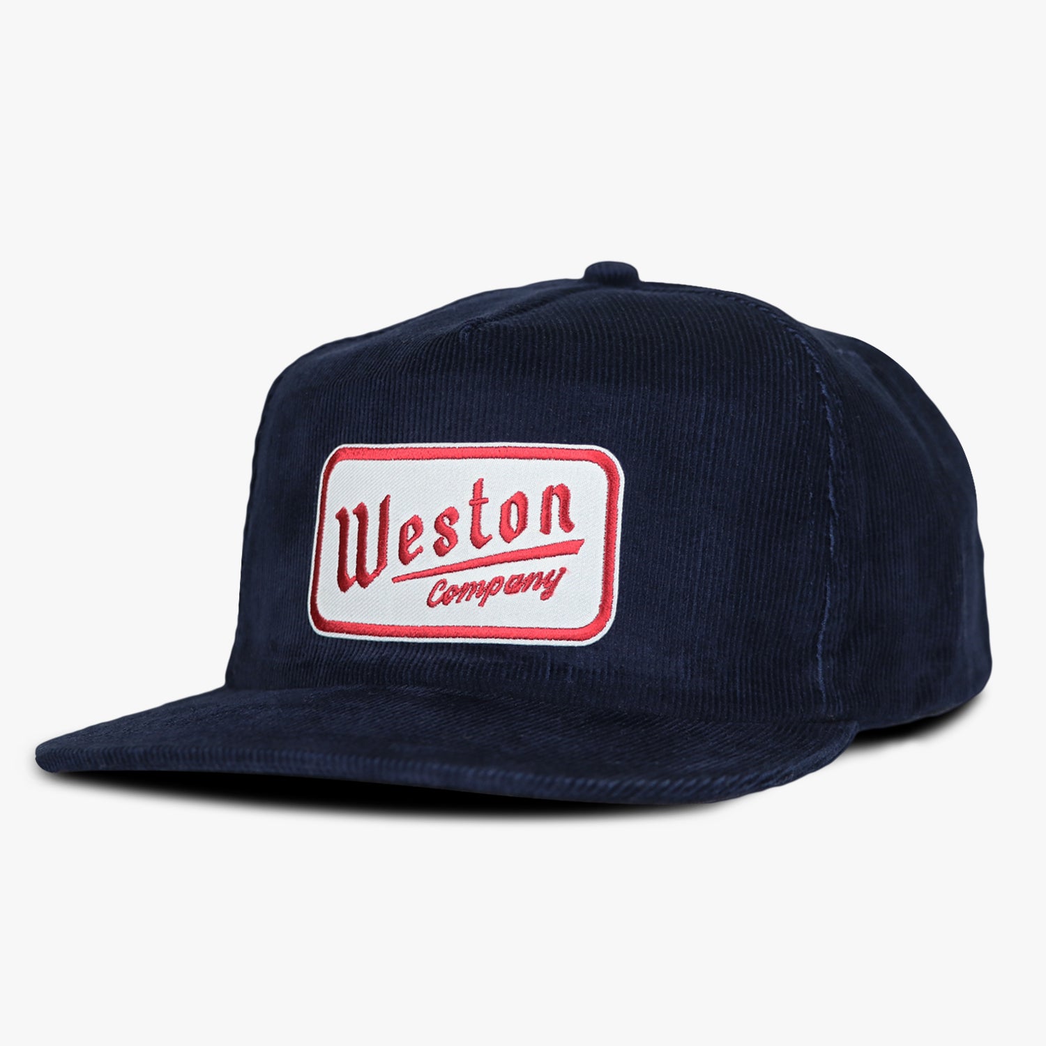 Navy Corduroy Snapback - Weston Hat Co